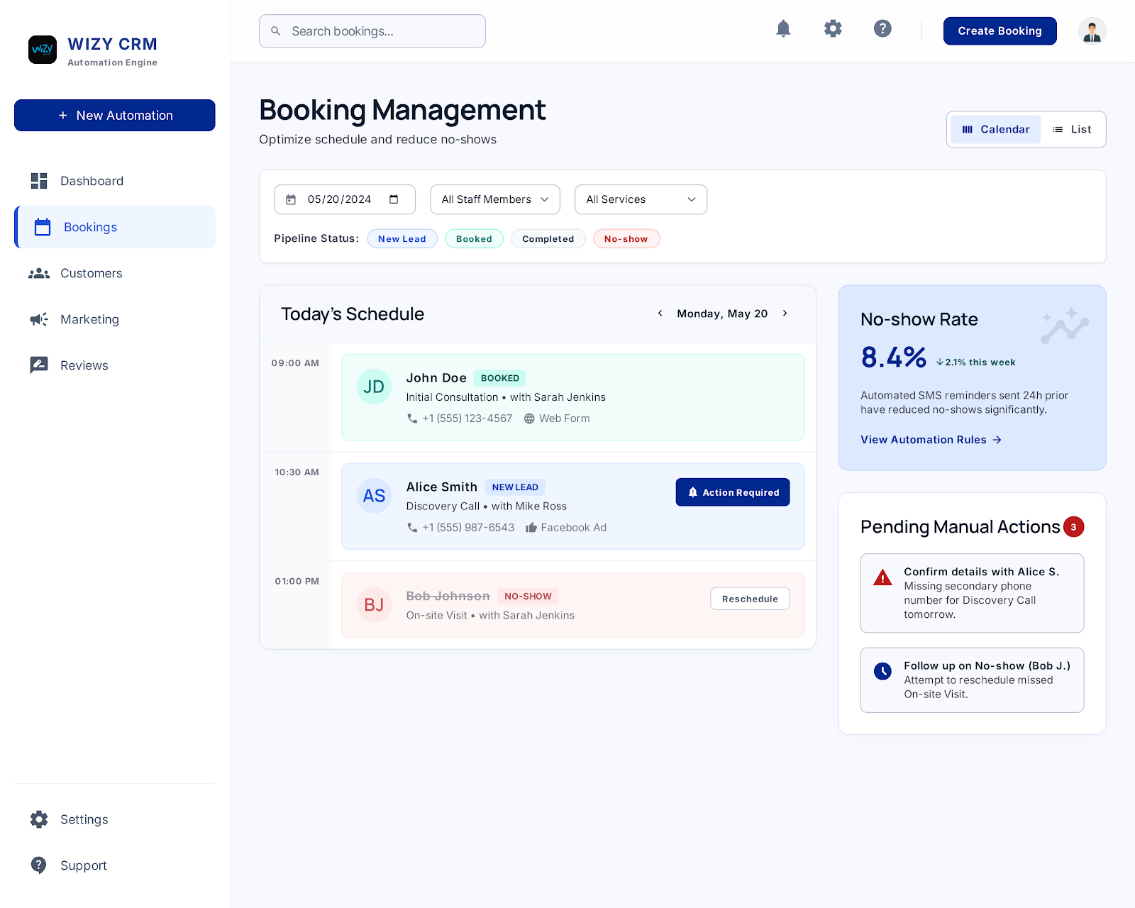 Booking Management Desktop