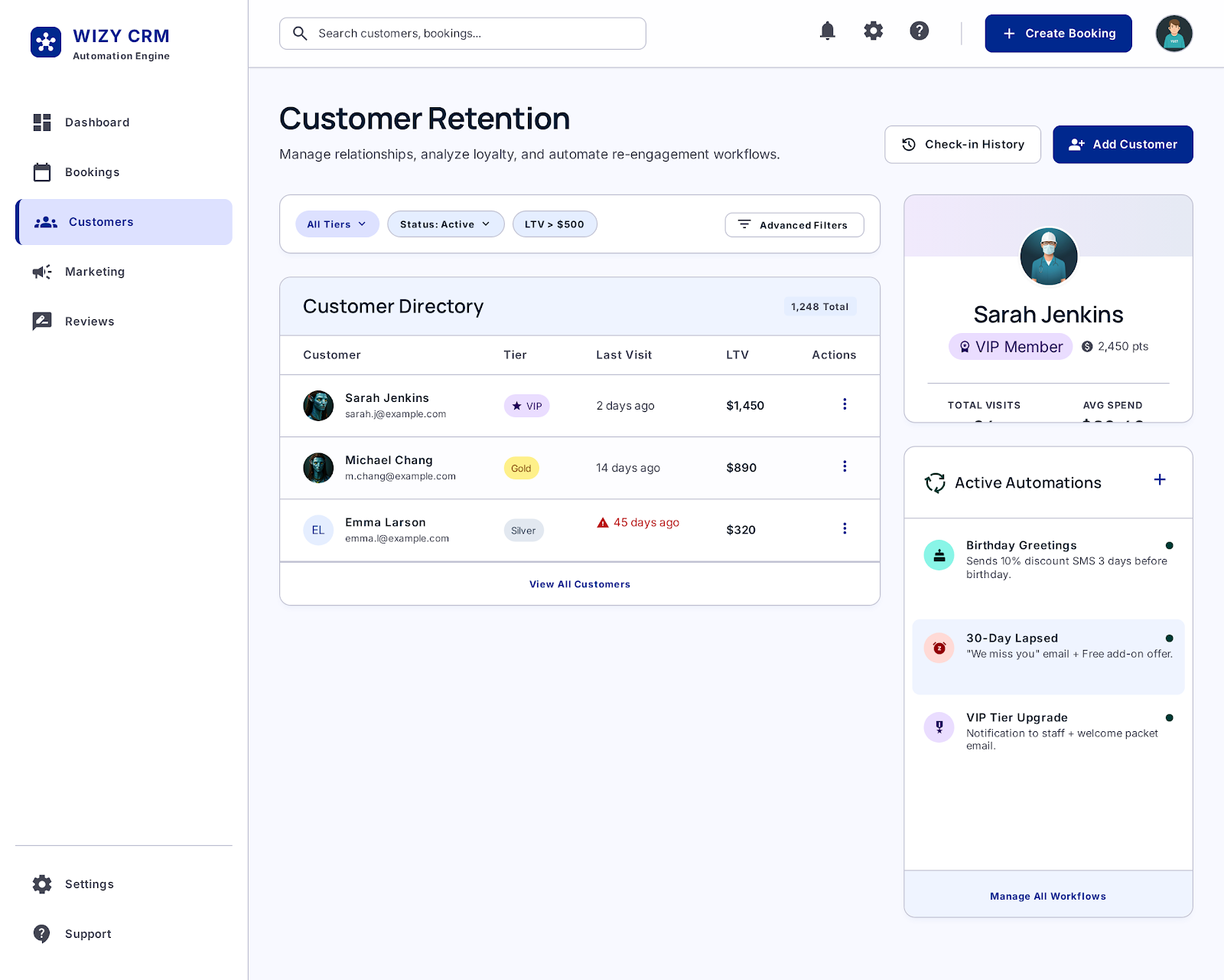 Customer Retention Desktop